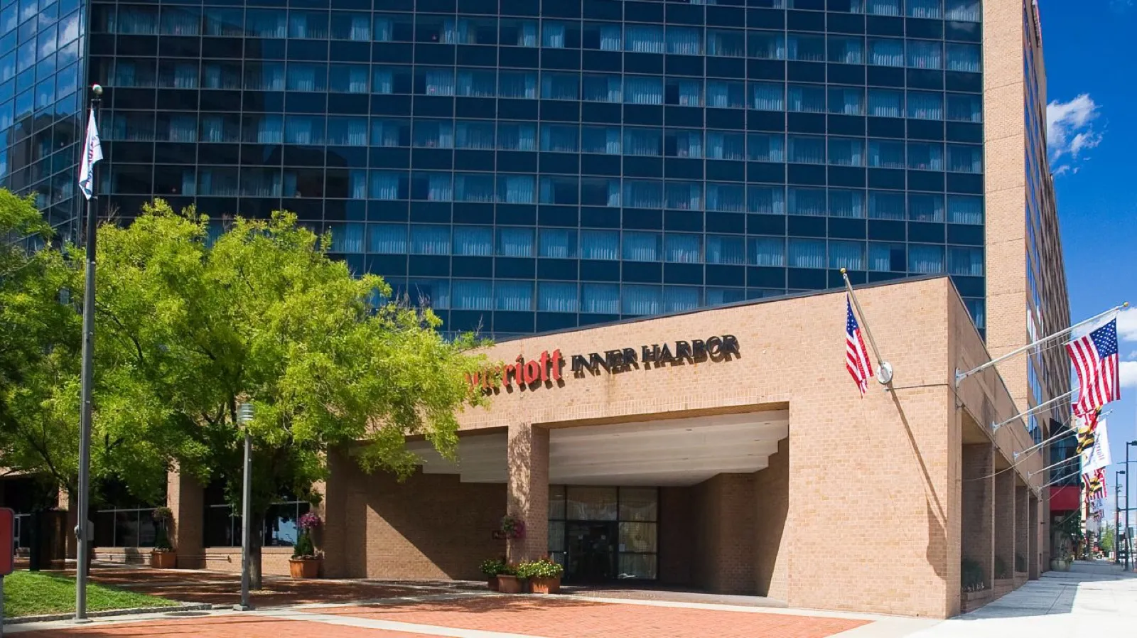 L'ingresso del Baltimore Marriott Inner Harbor